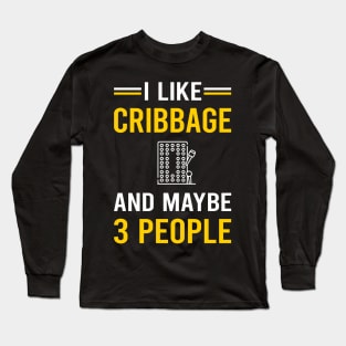 3 People Cribbage Crib Long Sleeve T-Shirt